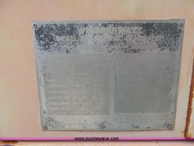 image for item K7976 Multi Quip Whisperwatt 40 generator