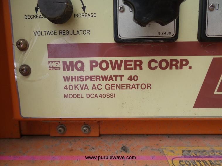 image for item K7976 Multi Quip Whisperwatt 40 generator