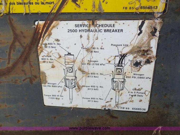 image for item K7980 Bobcat 2500 hydraulic skid steer breaker