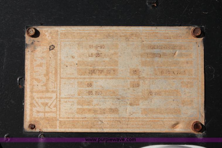 image for item K8908 1991 Kalyn Siebert LB-35T low boy trailer