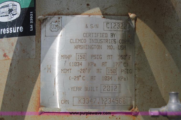 image for item K8938 2012 Clemco 1648 sand blaster