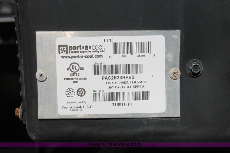 image for item K8966 2011 Kearney worksite cooling trailer