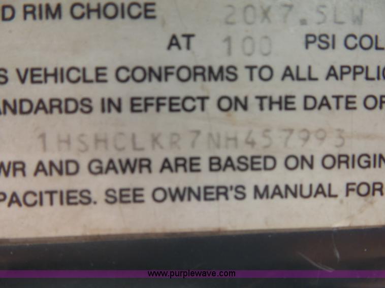 image for item L2011 1992 International 8100 semi truck