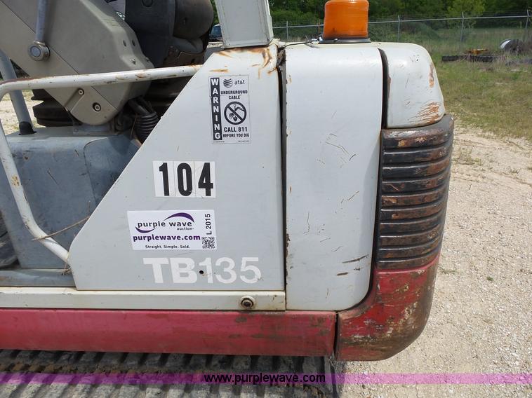 image for item L2015 2005 Takeuchi TB135 compact excavator