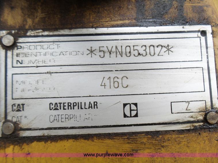 image for item L5499 1998 Caterpillar 416C backhoe