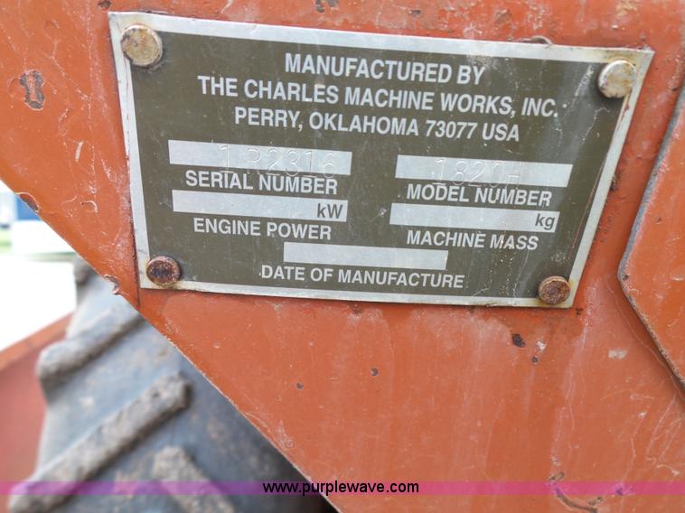 image for item L5704 1996 Ditch Witch 1820H trencher