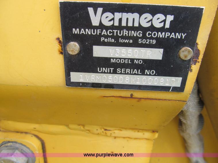 image for item L5705 1998 Vermeer V3550A trencher