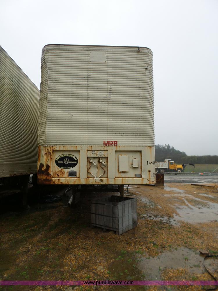image for item L5772 1969 Shop built dry van trailer
