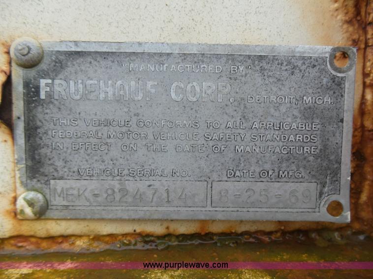 image for item L5772 1969 Shop built dry van trailer