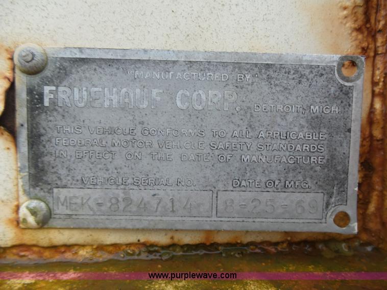 image for item L5772 1969 Shop built dry van trailer