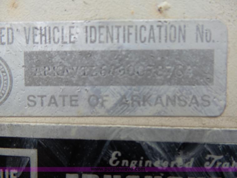 image for item L5772 1969 Shop built dry van trailer