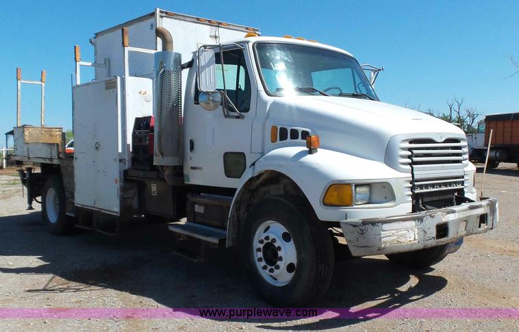 image for item L5825 2002 Sterling M7500 Acterra service truck with crane