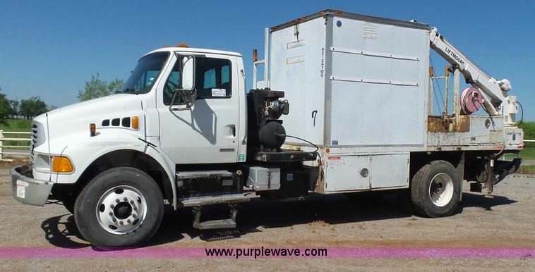 image for item L5825 2002 Sterling M7500 Acterra service truck with crane