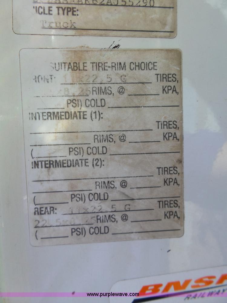 image for item L5825 2002 Sterling M7500 Acterra service truck with crane