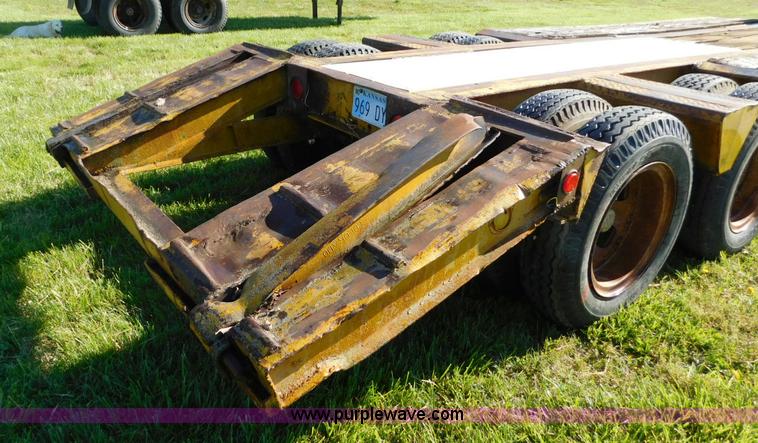 image for item L5837 1952 Mart lowboy equipment trailer