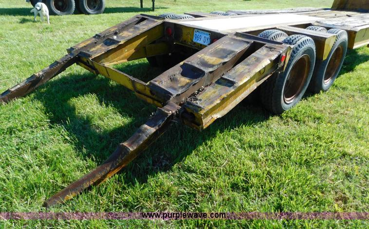 image for item L5837 1952 Mart lowboy equipment trailer