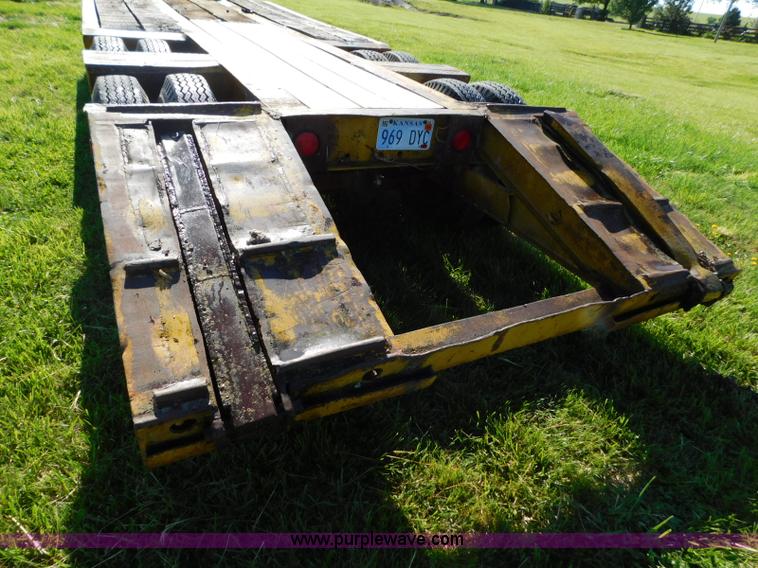 image for item L5837 1952 Mart lowboy equipment trailer