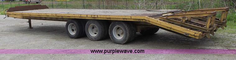image for item L7244 Shop built equipment trailer