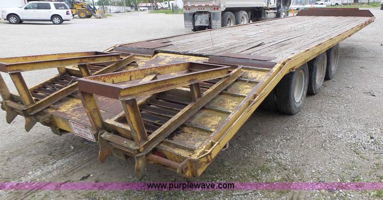 image for item L7244 Shop built equipment trailer