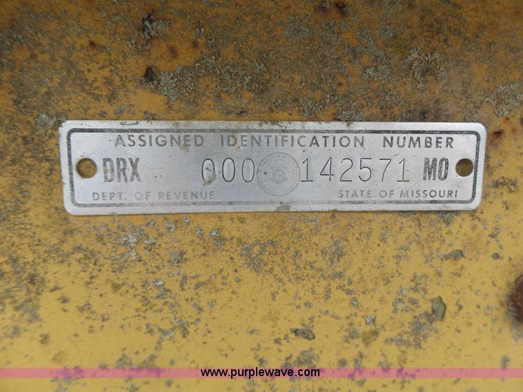 image for item L7244 Shop built equipment trailer