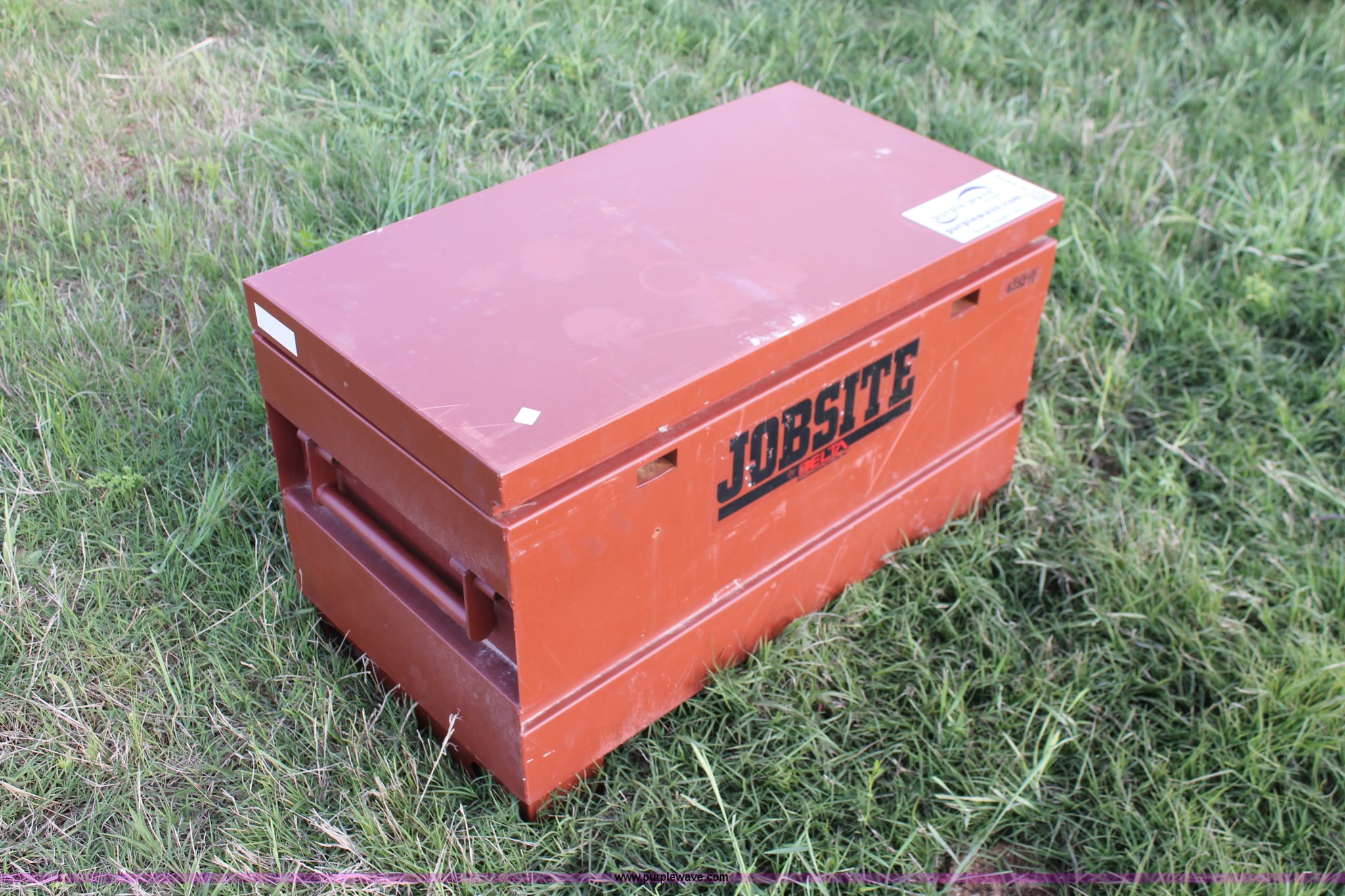 Jobox Worksite toolbox in Bray, OK Item K8894 sold Purple Wave