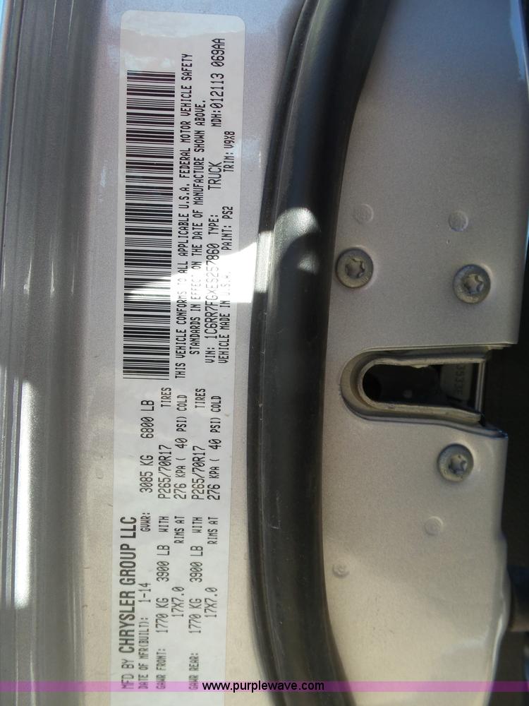 image for item AR9396 2014 Dodge Ram 1500 Quad Cab pickup truck