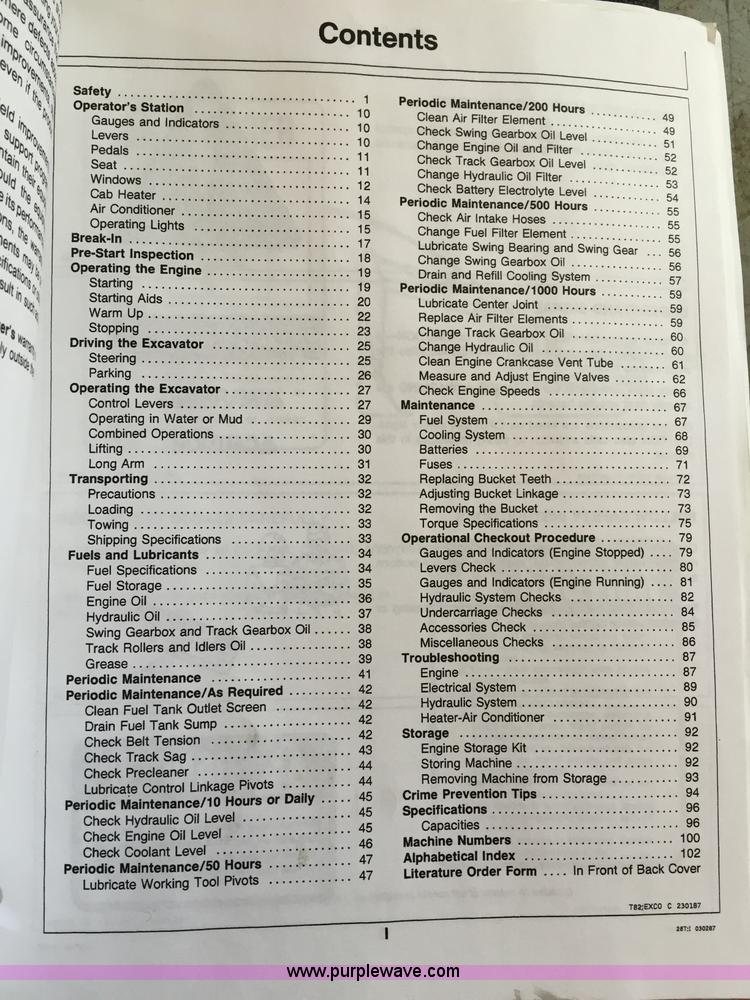 image for item K6698 1985 John Deere 490 excavator