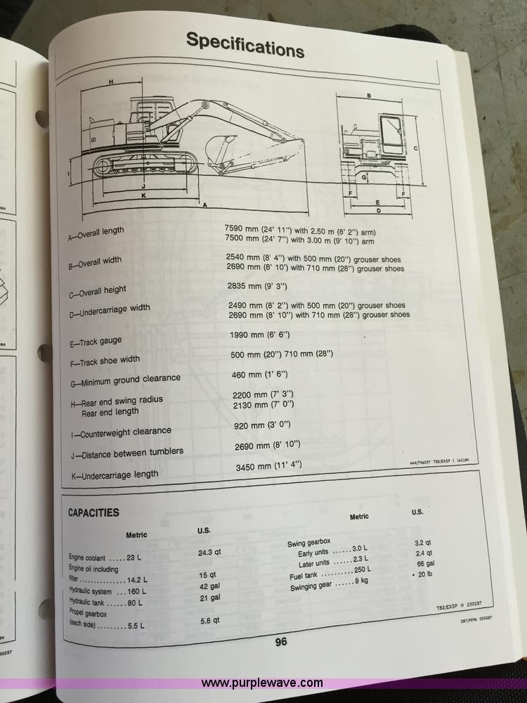image for item K6698 1985 John Deere 490 excavator