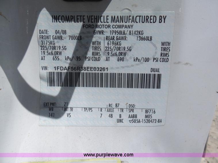 image for item K7911 2008 Ford F550 bucket truck