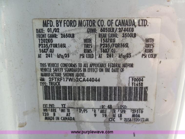 image for item K7916 2005 Ford F150 pickup truck