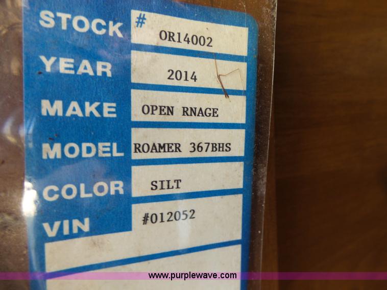 image for item L6037 2014 Open Range Roamer 367BHS camper