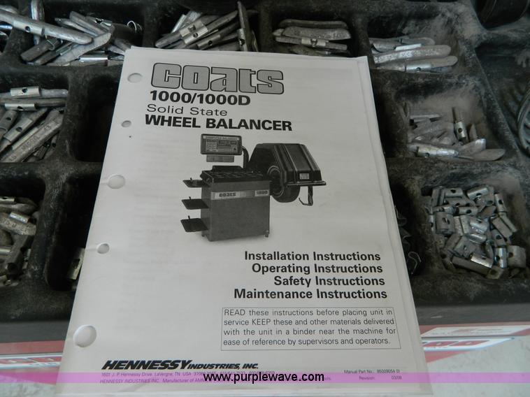 image for item BI9884 Coats 1000 wheel balancer