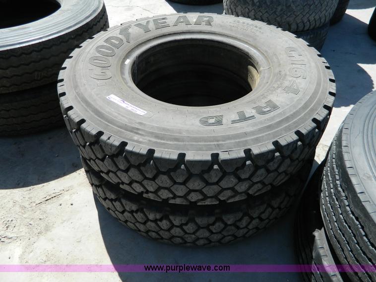 image for item BI9939 (2) Goodyear 10.00-20 tires