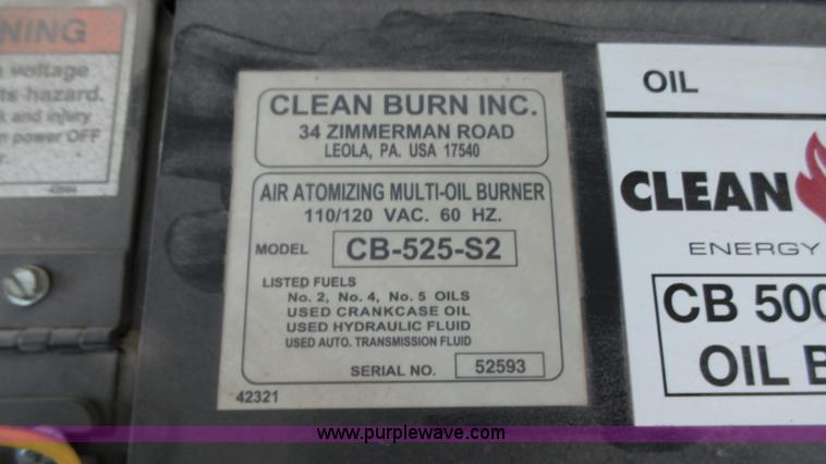 image for item BZ9280 Clean Burn CB-2500 oil heater