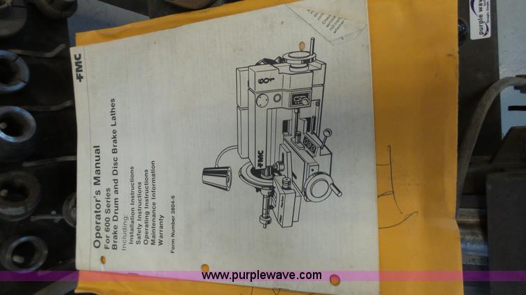 image for item BZ9344 FMC 601 series brake drum and disc brake lathes