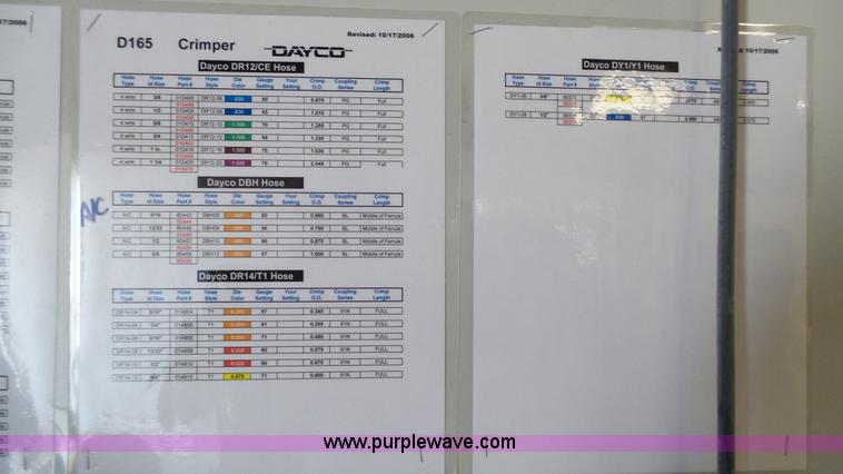 image for item BZ9382 Dayco D165 hose crimper