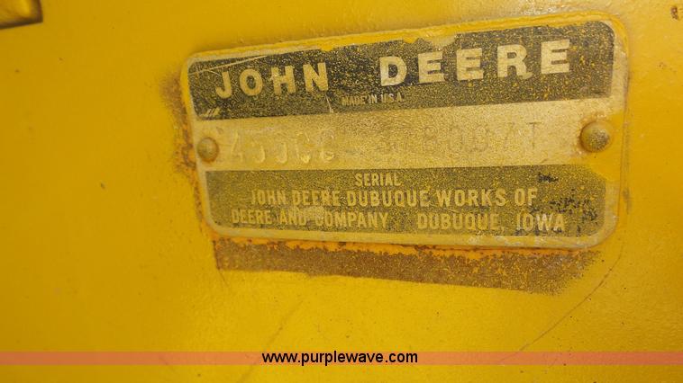 image for item K4114 1982 John Deere 450C pipelayer