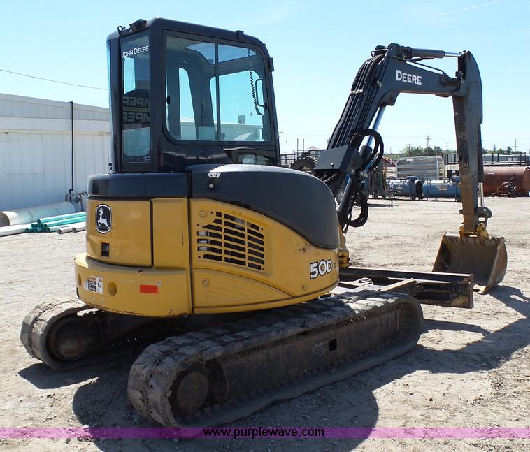 image for item K4120 2011 John Deere 50D compact excavator