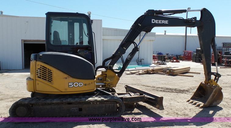 image for item K4120 2011 John Deere 50D compact excavator