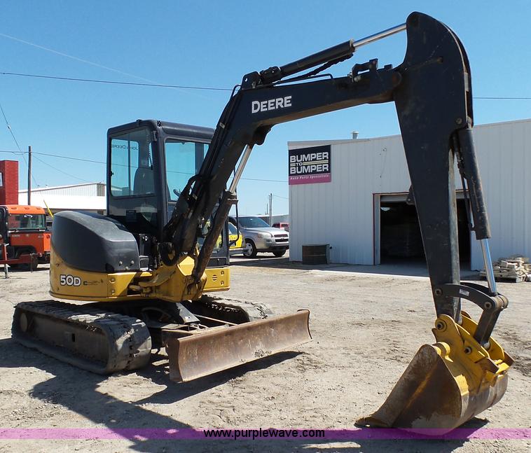 image for item K4120 2011 John Deere 50D compact excavator