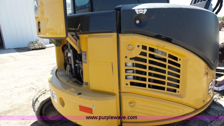 image for item K4120 2011 John Deere 50D compact excavator