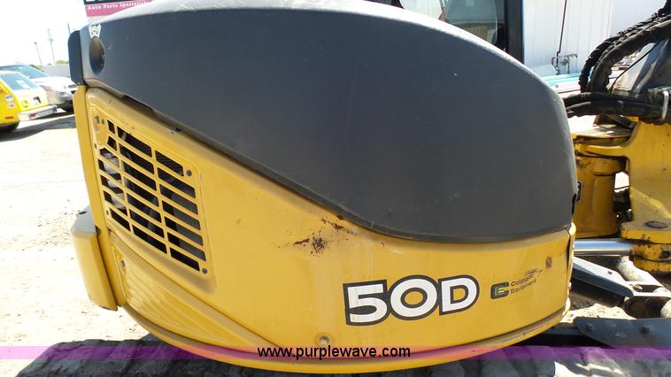 image for item K4120 2011 John Deere 50D compact excavator