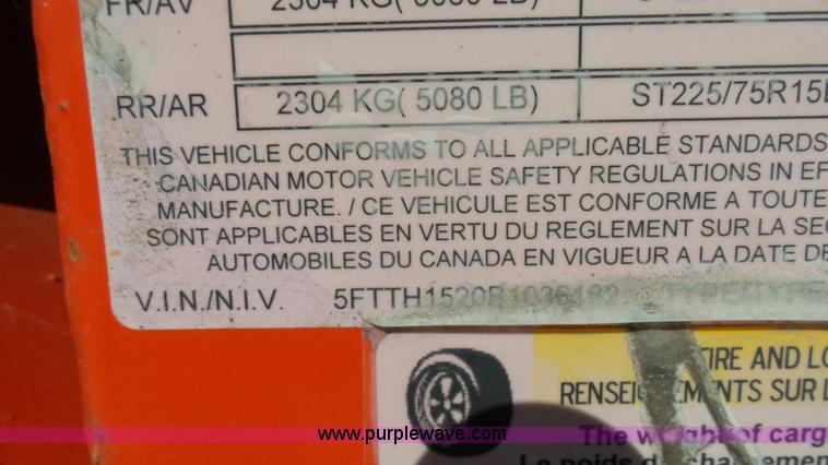 image for item K4126 2011 Felling tilt deck trailer