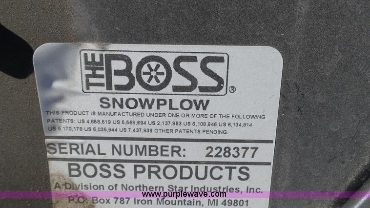 image for item K4139 Boss Power V XT snow plow