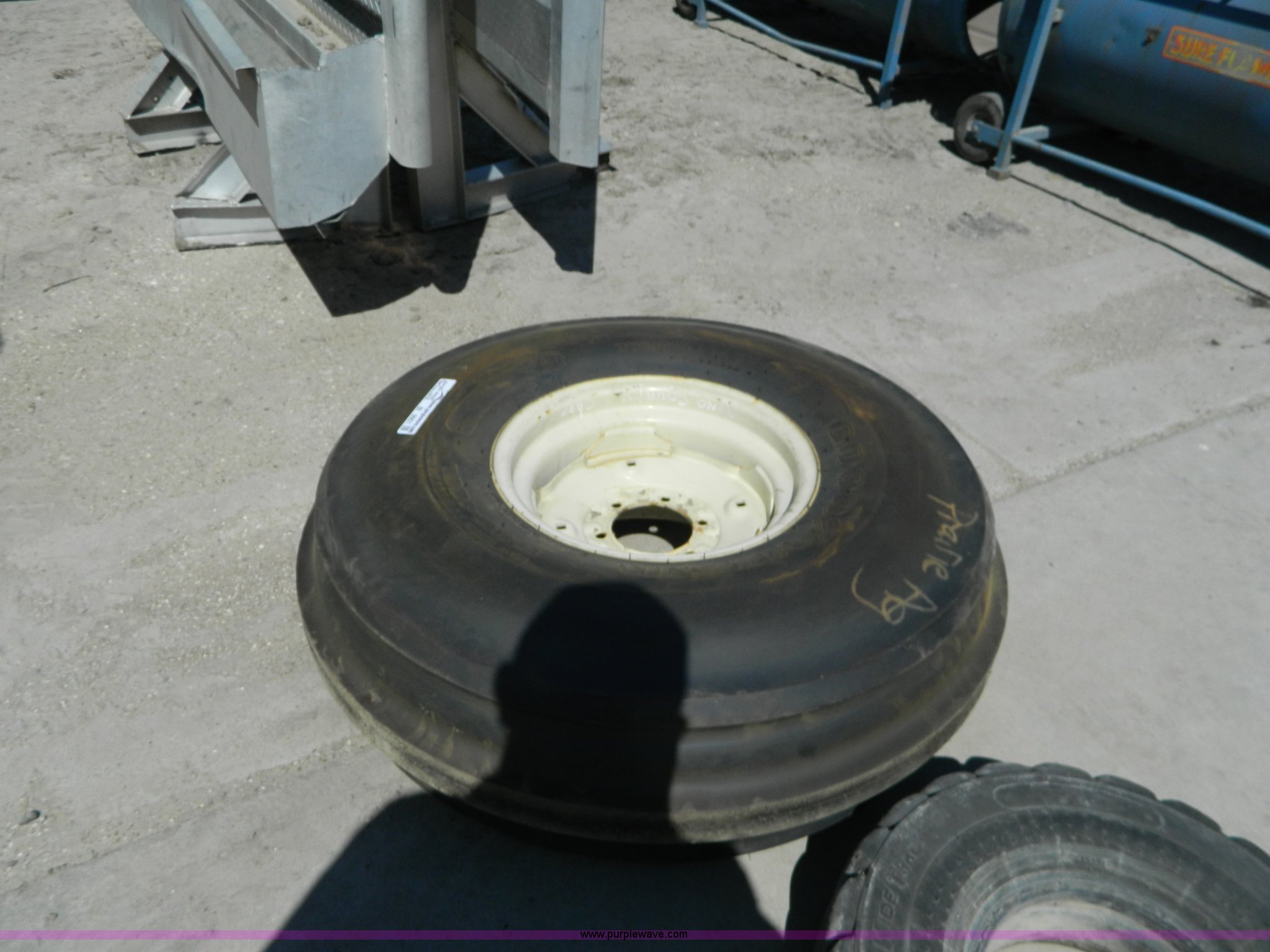 Goodyear 11.0016SL foamfilled tire and wheel in Plainville, KS Item BI9951 sold Purple Wave