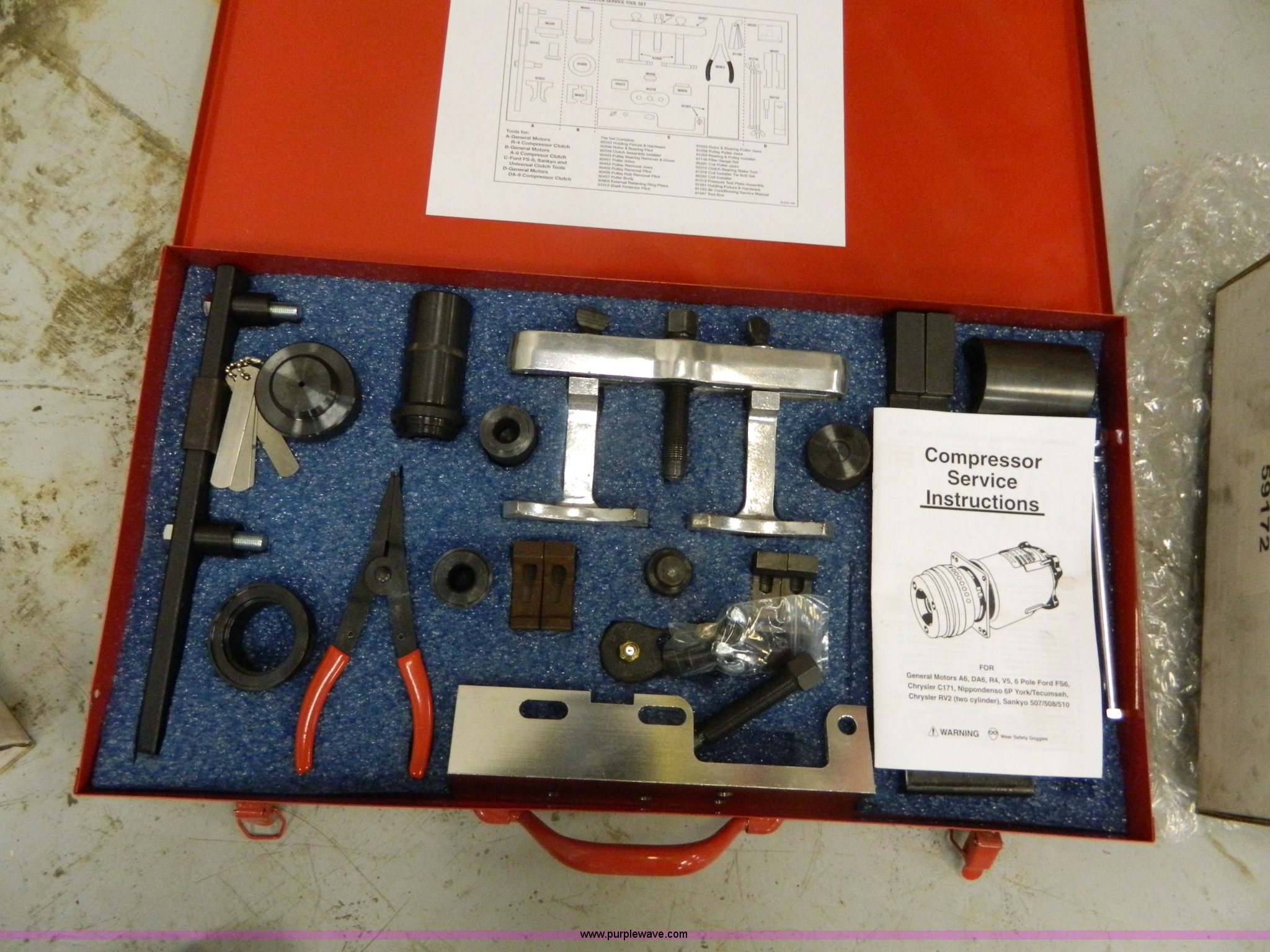 Compressor service tools in Plainville, KS Item BQ9824 sold Purple Wave