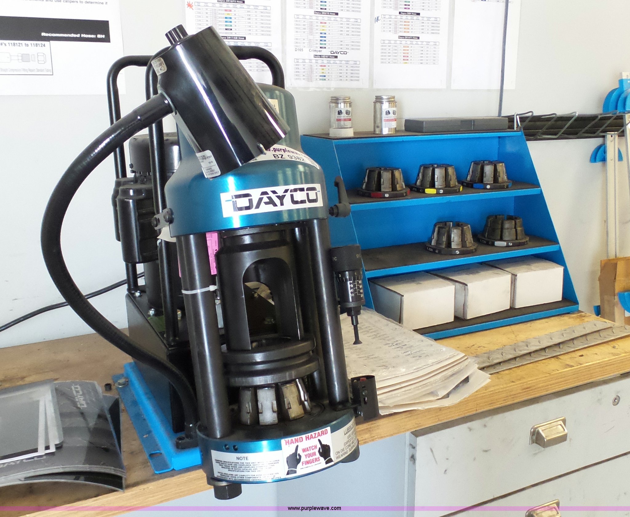 Dayco D165 hose crimper in Plainville, KS Item BZ9382 sold Purple Wave