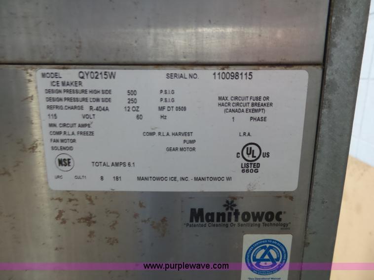image for item AM9587 Manitowoc ice machine