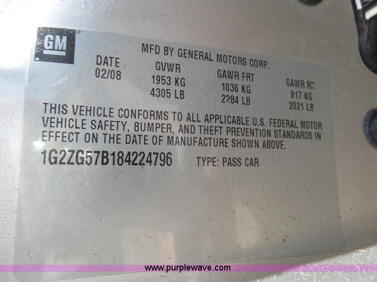 image for item AR9327 2008 Pontiac G6