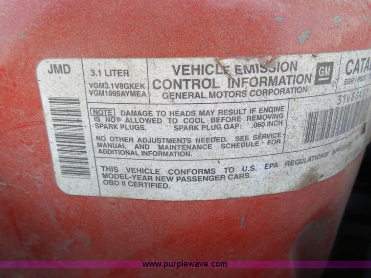 image for item AR9399 1997 Pontiac Grand Am GT